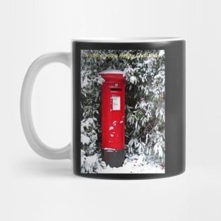 Post Box Christmas Card Mug